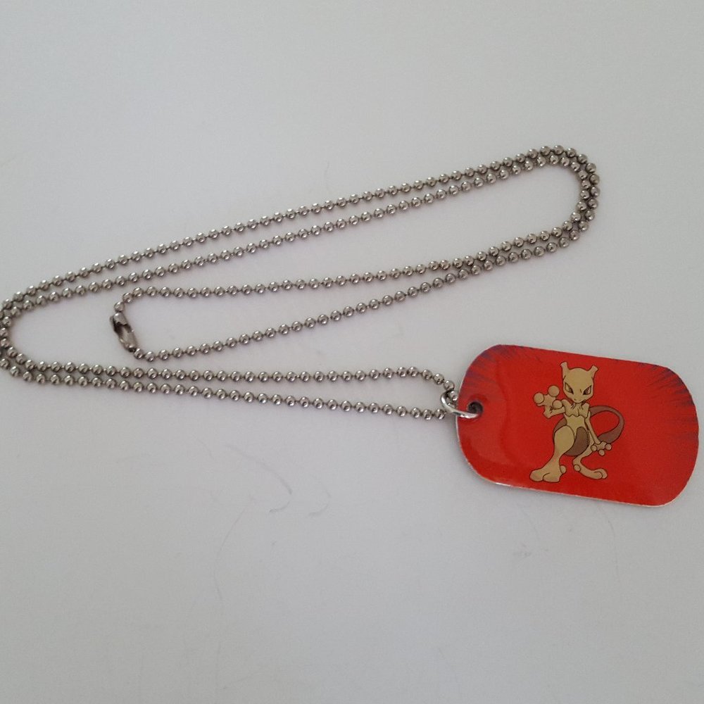 Pokemon Mewtwo #150 Dog Tag Vintage 1999 Nintendo Creatures, inc./Game F… - Picture 3 of 5